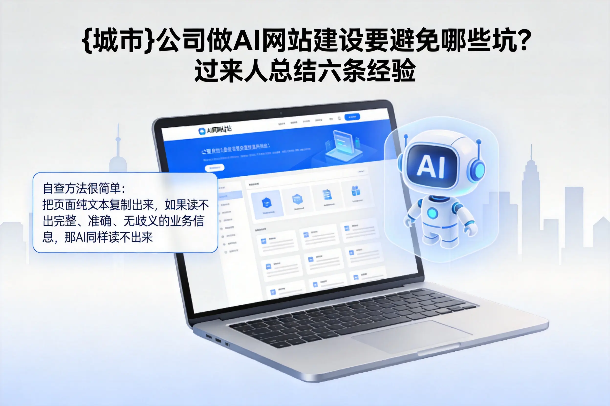开封公司做AI网站建设要避免哪些坑？过来人总结六条经验