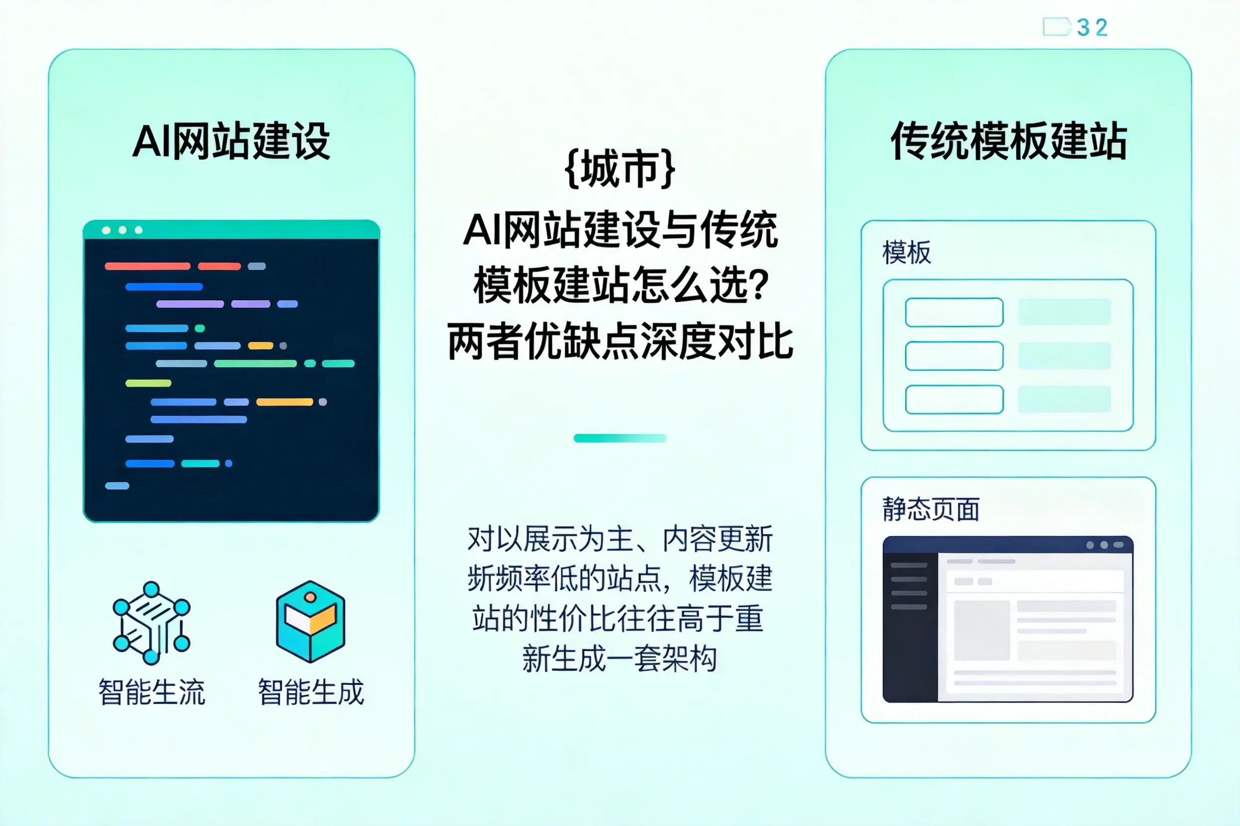 开封AI网站建设与传统模板建站怎么选？两者优缺点深度对比