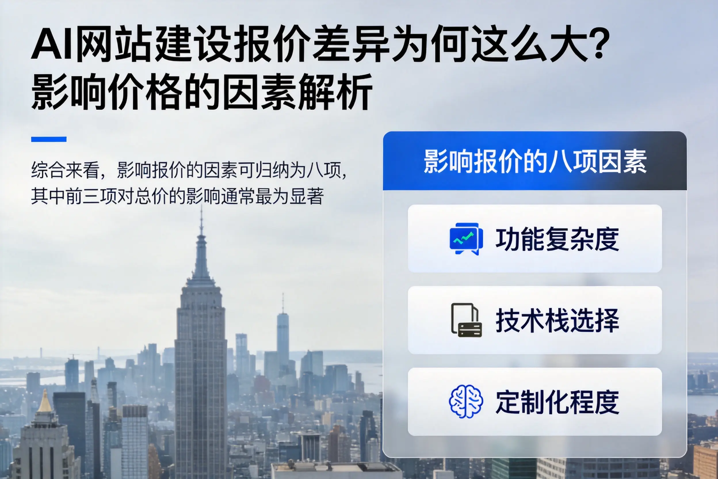 开封AI网站建设报价差异为何这么大？影响价格的因素解析