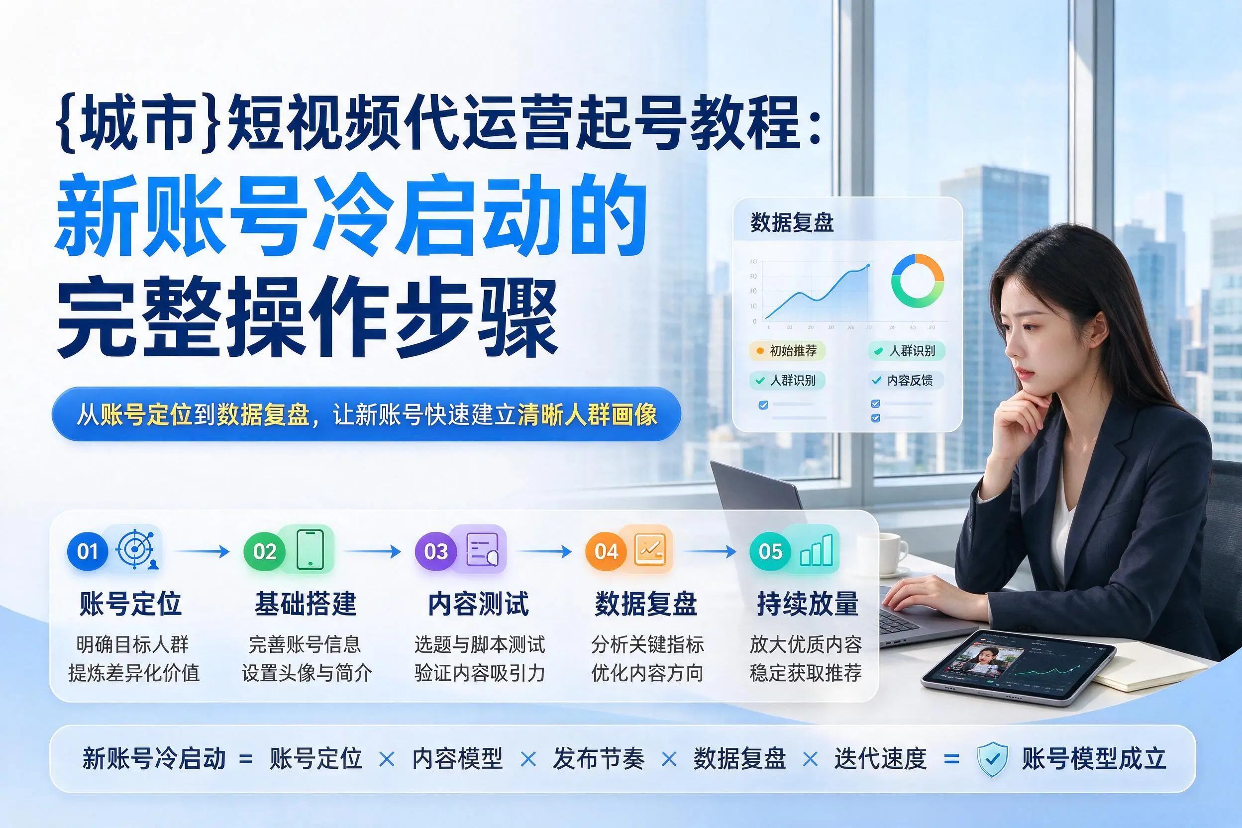 开封短视频代运营起号教程：新账号冷启动的完整操作步骤