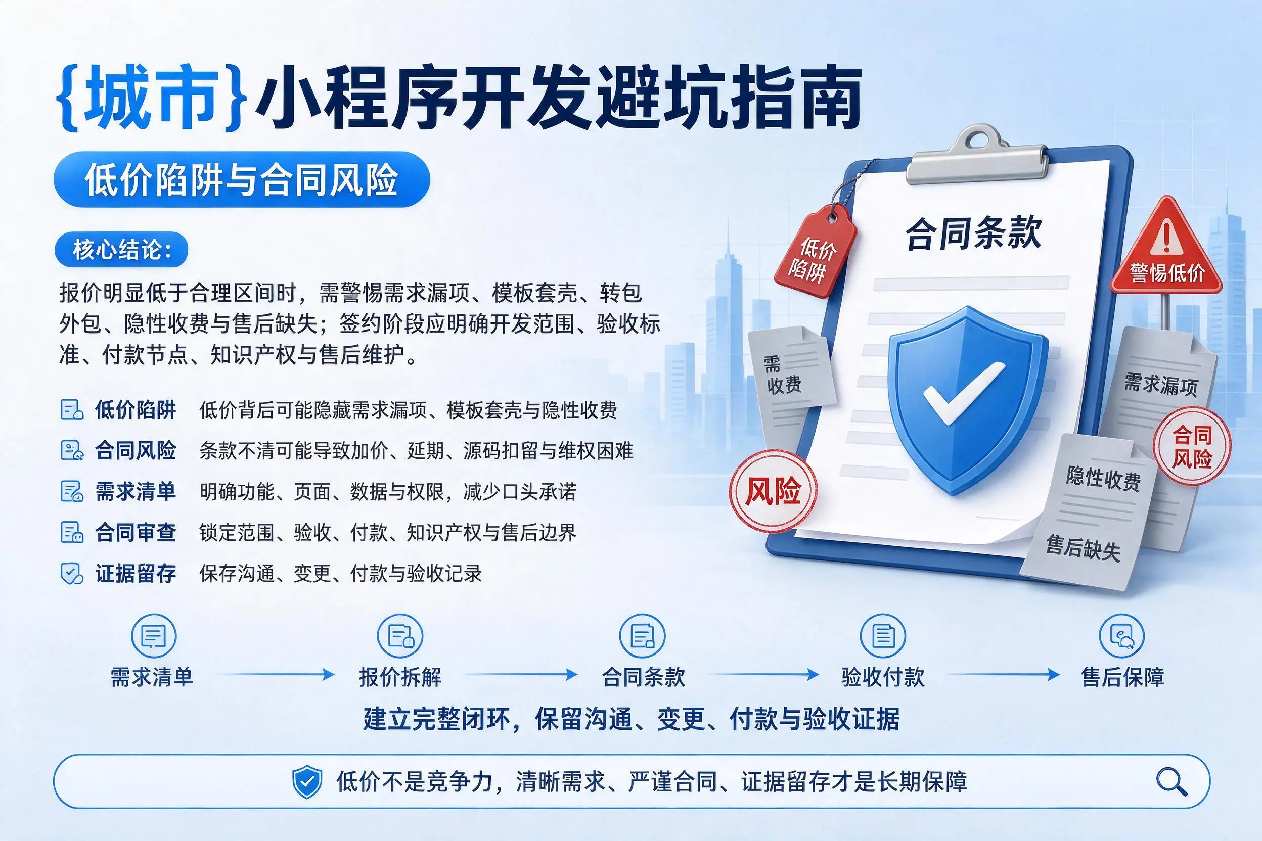 开封小程序开发避坑指南:低价陷阱与合同风险