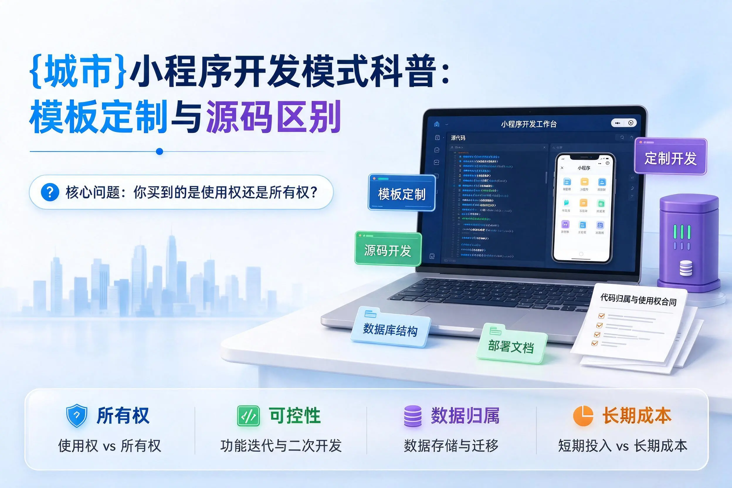 开封小程序开发模式科普：模板定制与源码区别