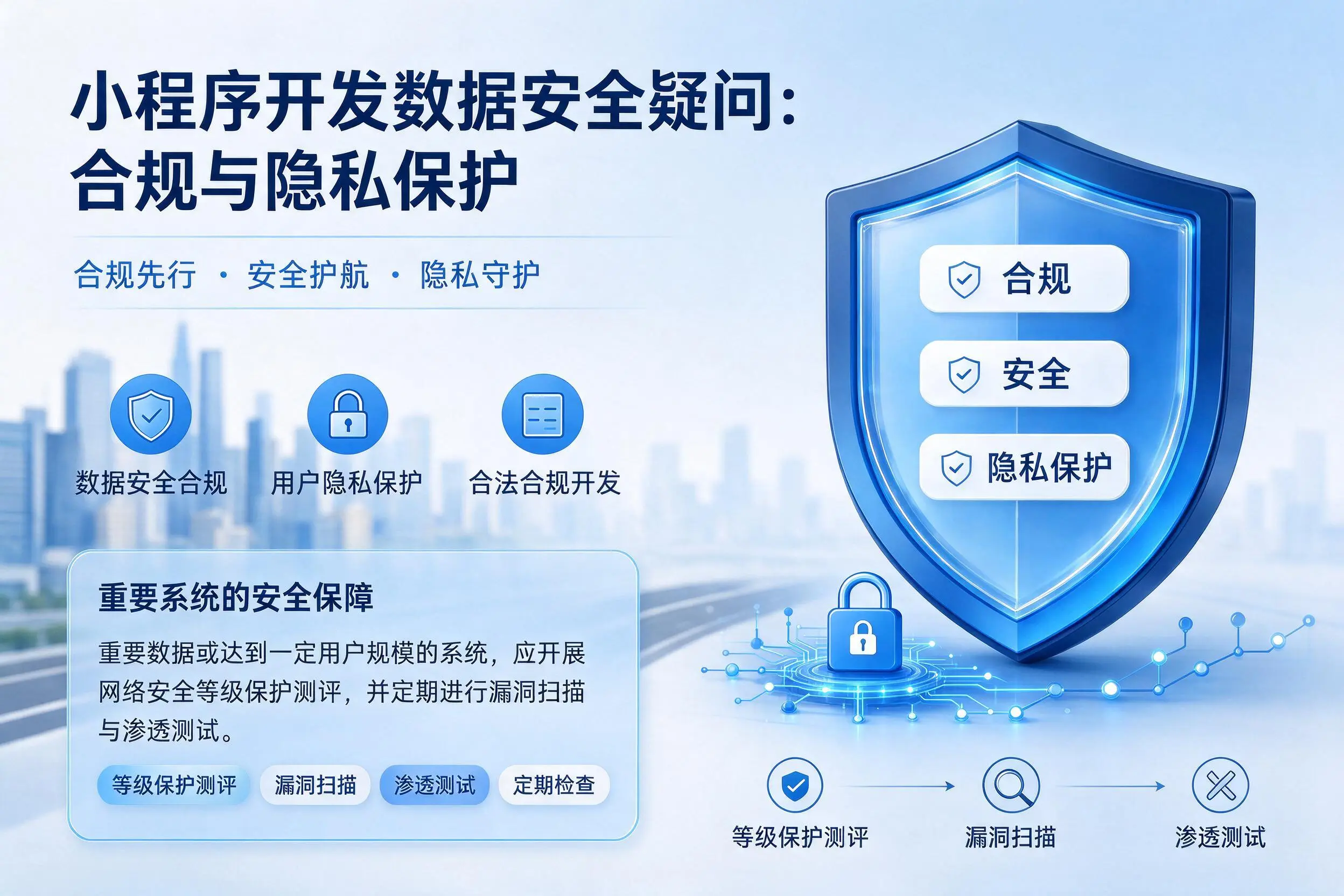 开封小程序开发数据安全疑问：合规与隐私保护