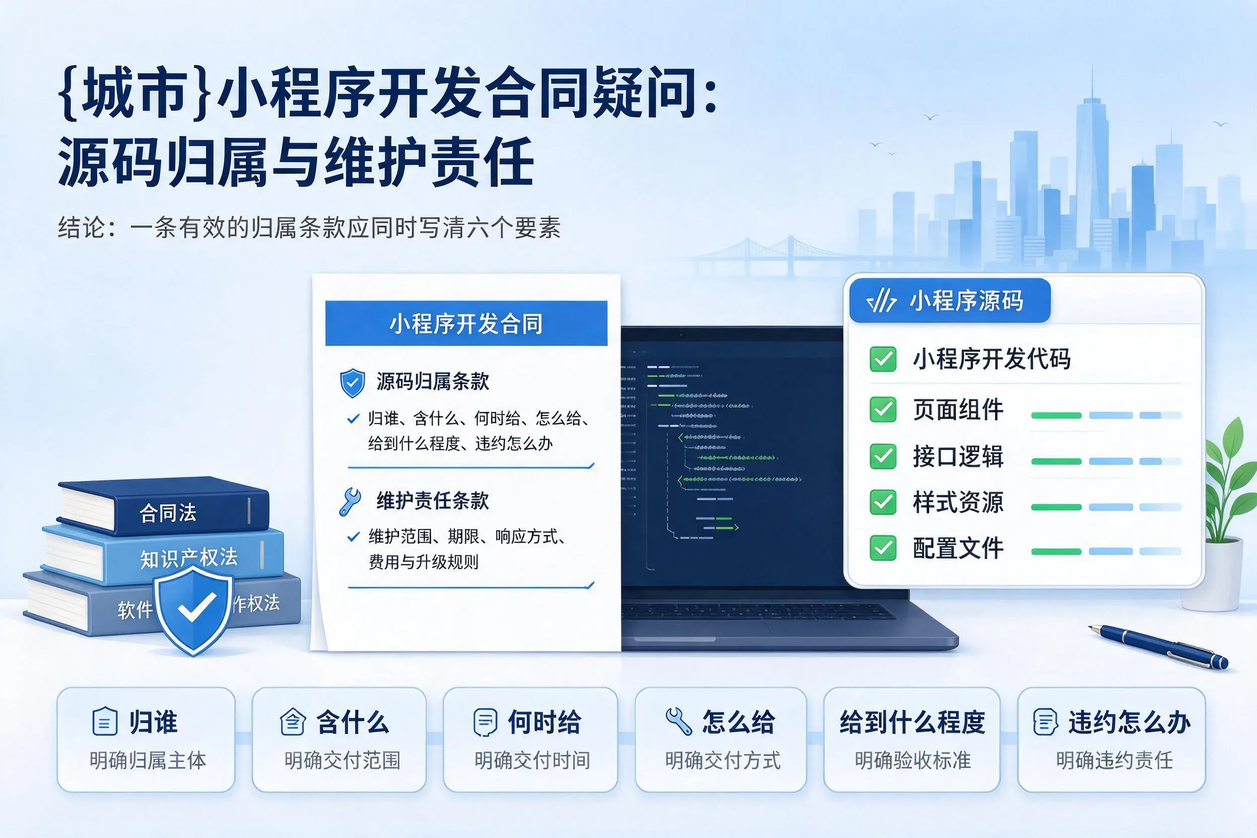 开封小程序开发合同疑问:源码归属与维护责任