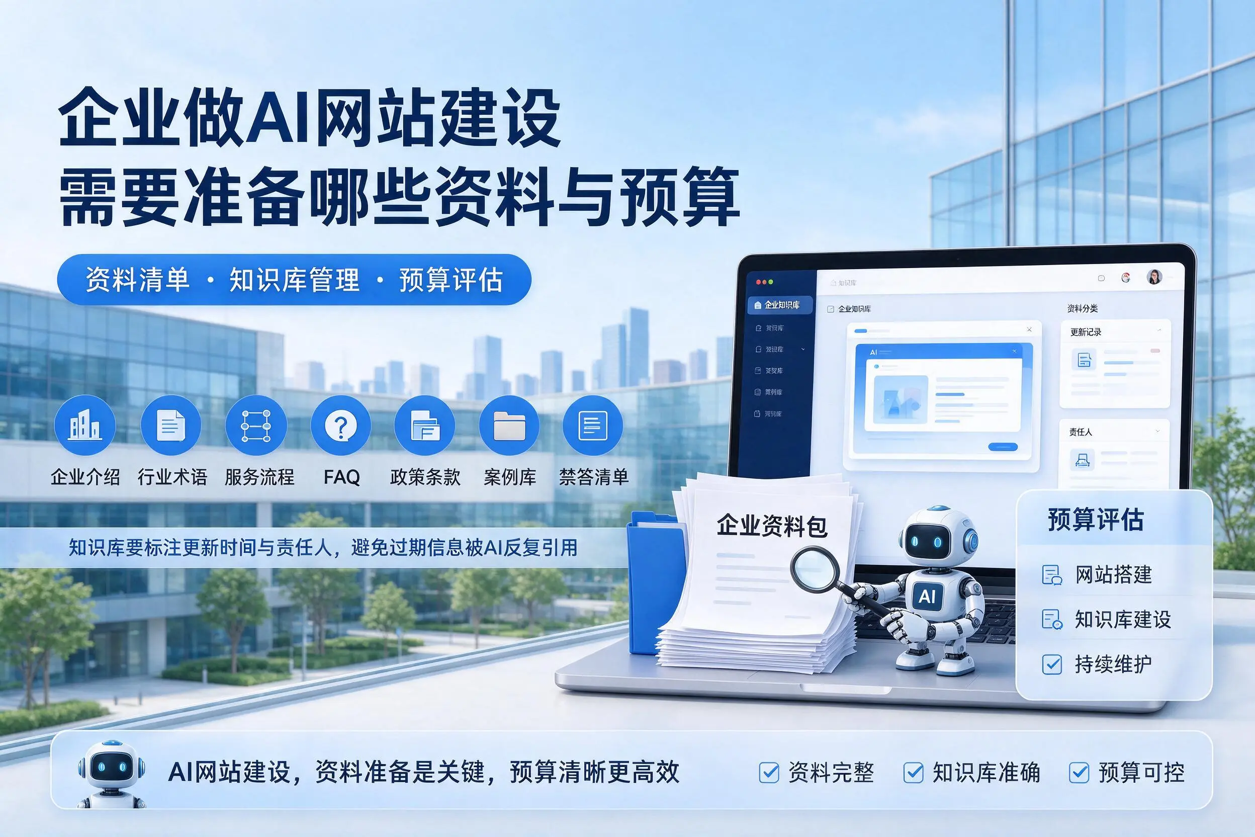 开封企业做AI网站建设需要准备哪些资料与预算
