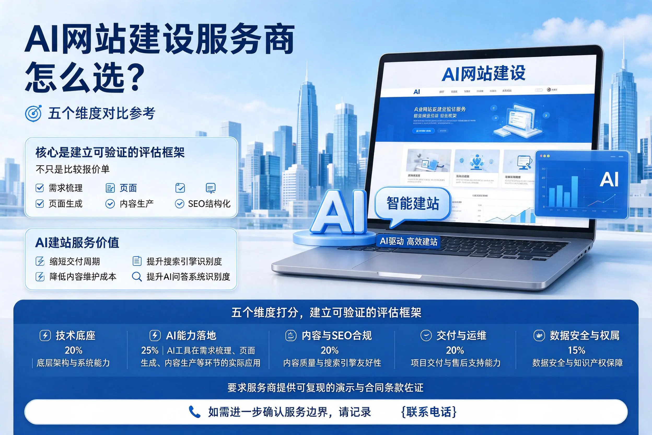 开封AI网站建设服务商怎么选？五个维度对比参考
